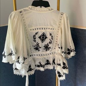 Free people open back woven